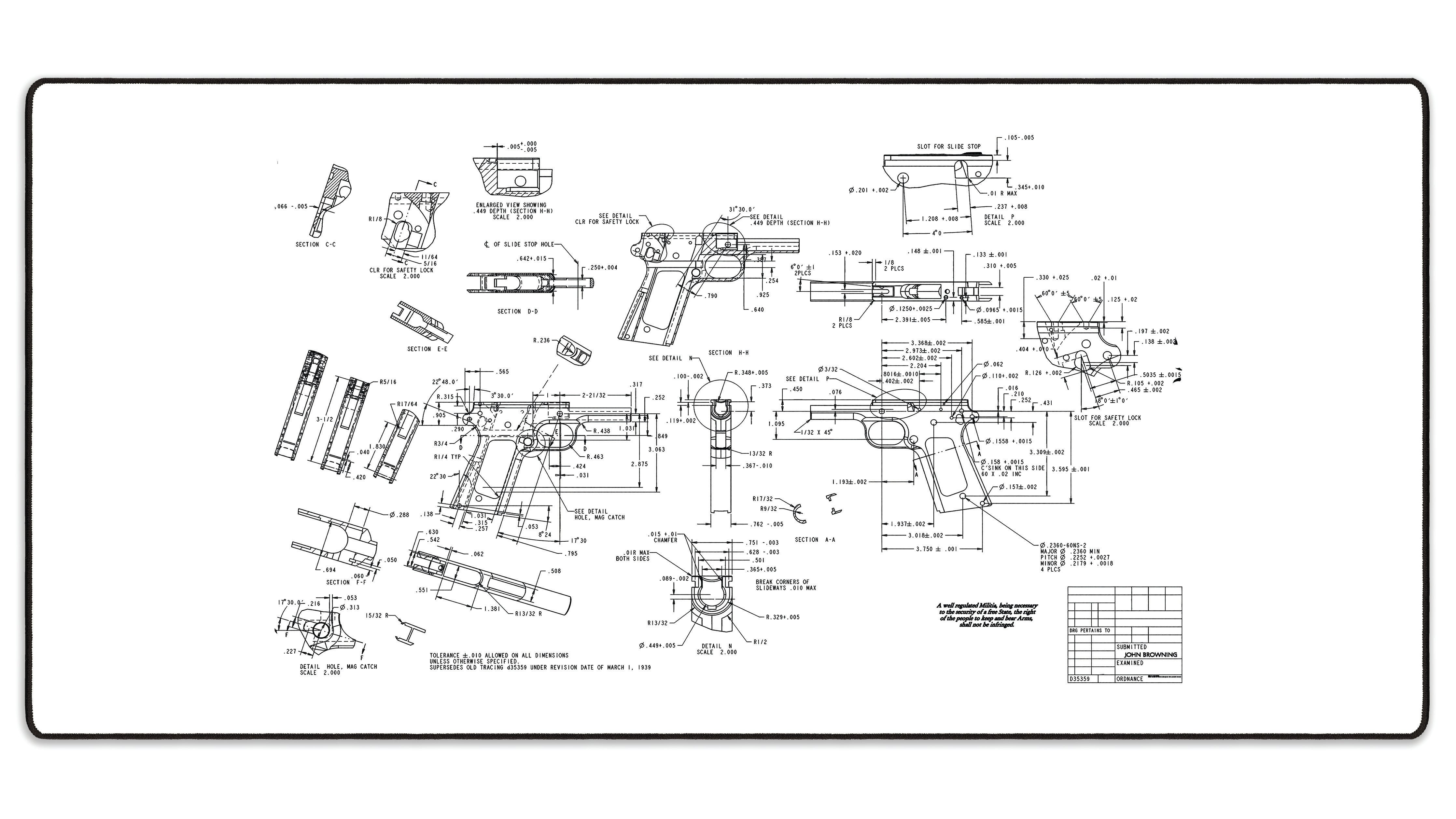 BROWNING 1911 - The Mousepad Company