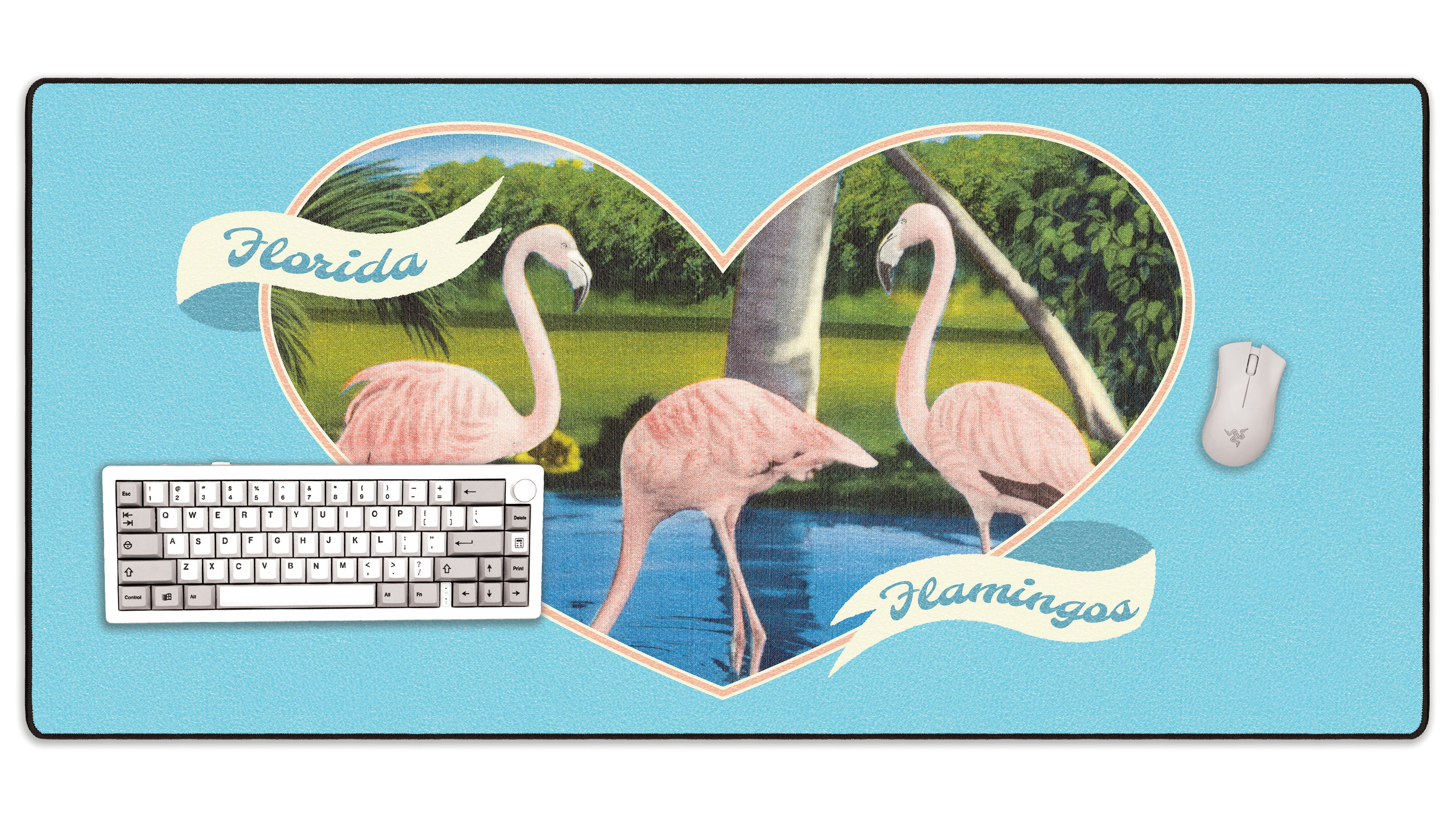 Florida Flamingos - The Mousepad Company