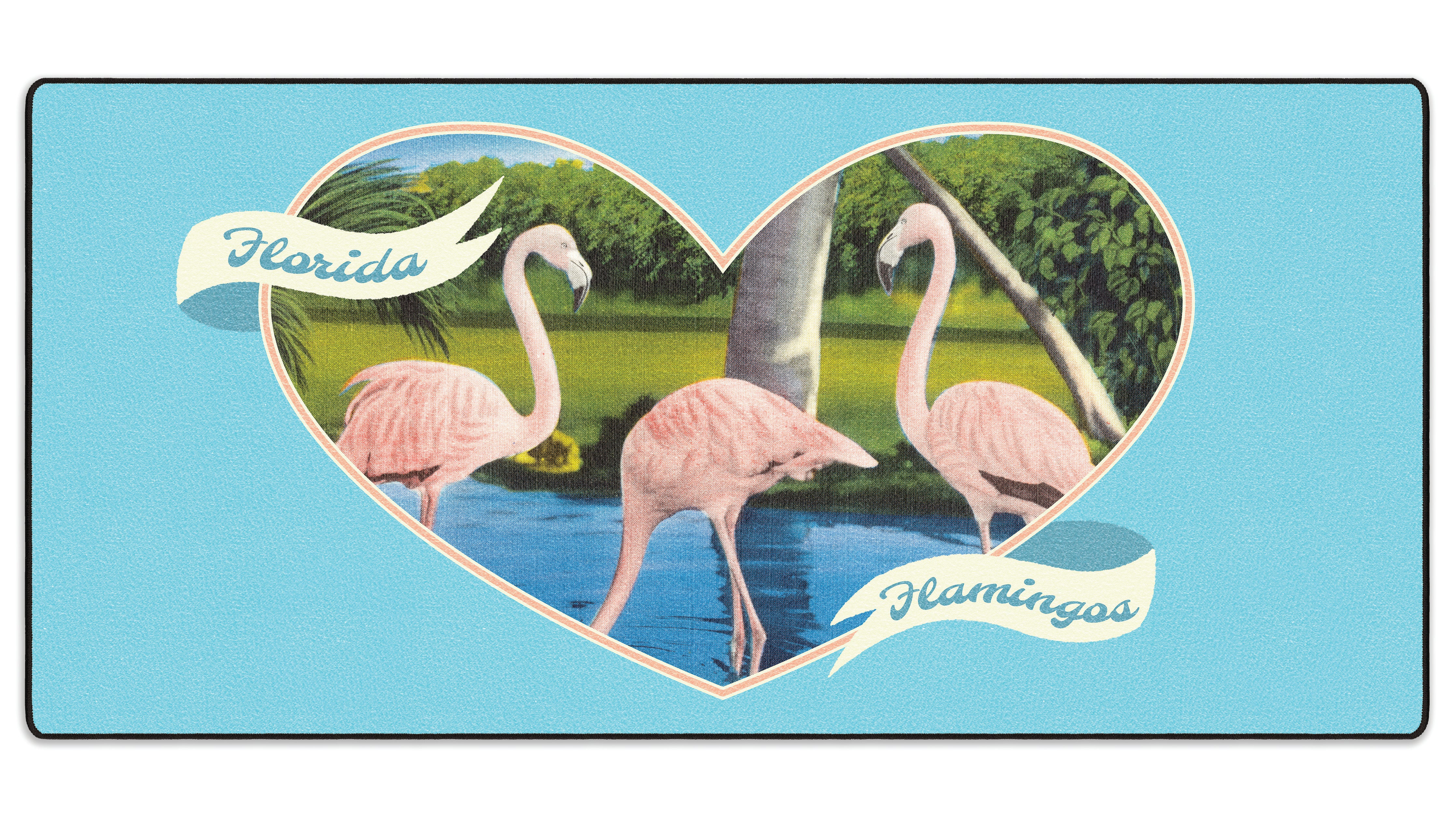 Florida Flamingos - The Mousepad Company