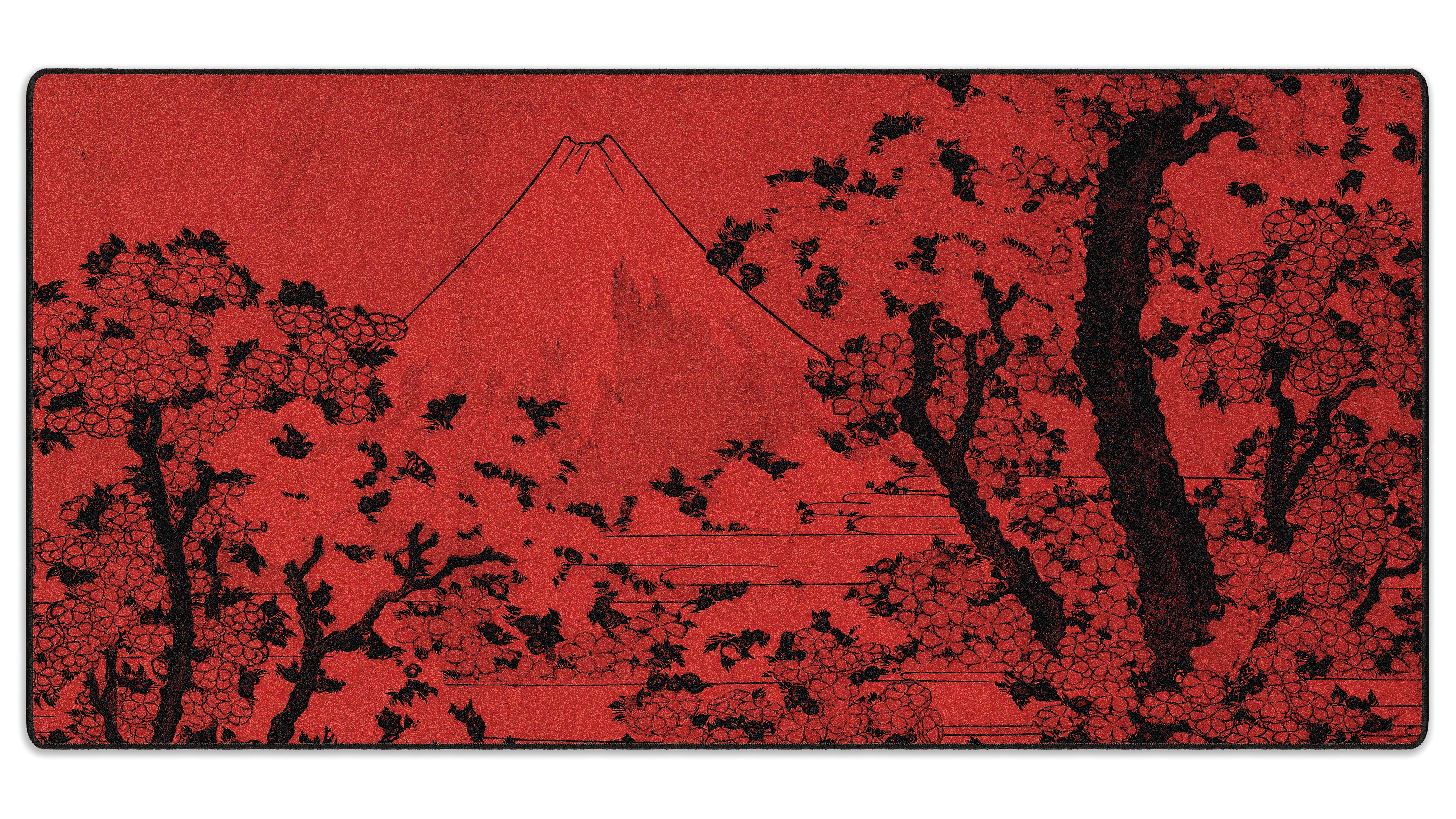 Mount Fuji with Cherry Trees in Bloom - The Mousepad Company