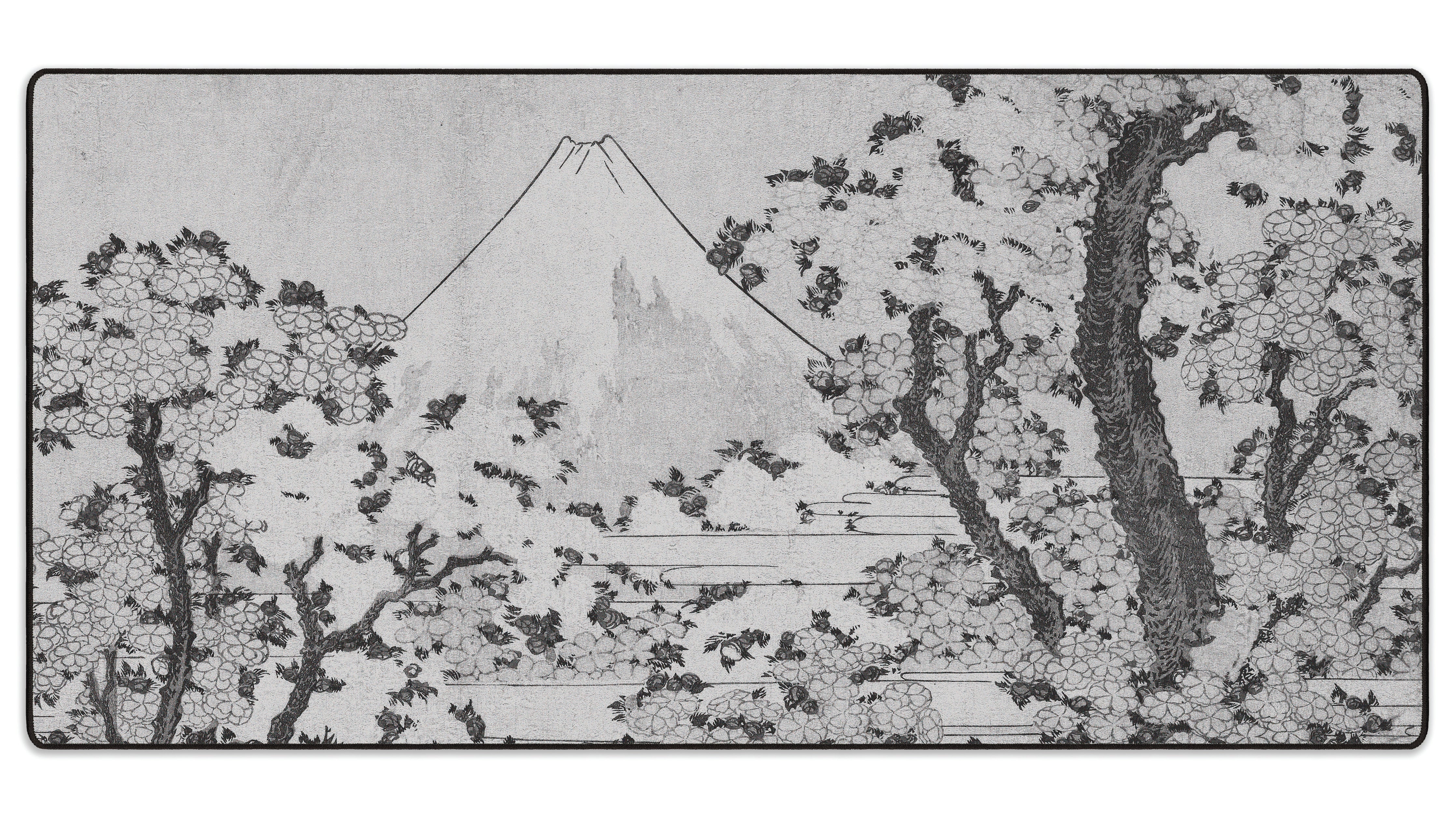 Mount Fuji with Cherry Trees in Bloom - The Mousepad Company