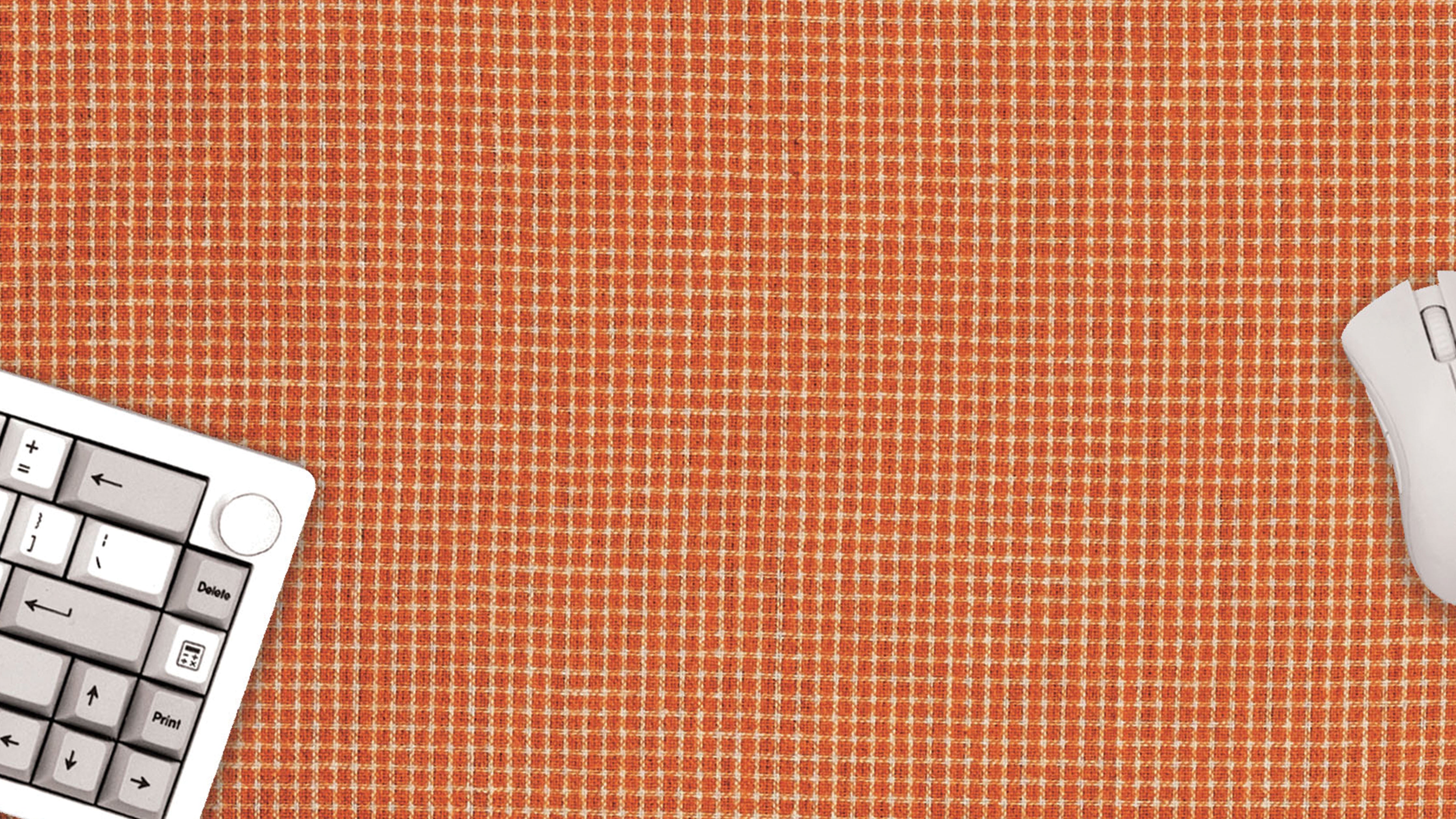 Orange Pin Check - The Mousepad Company