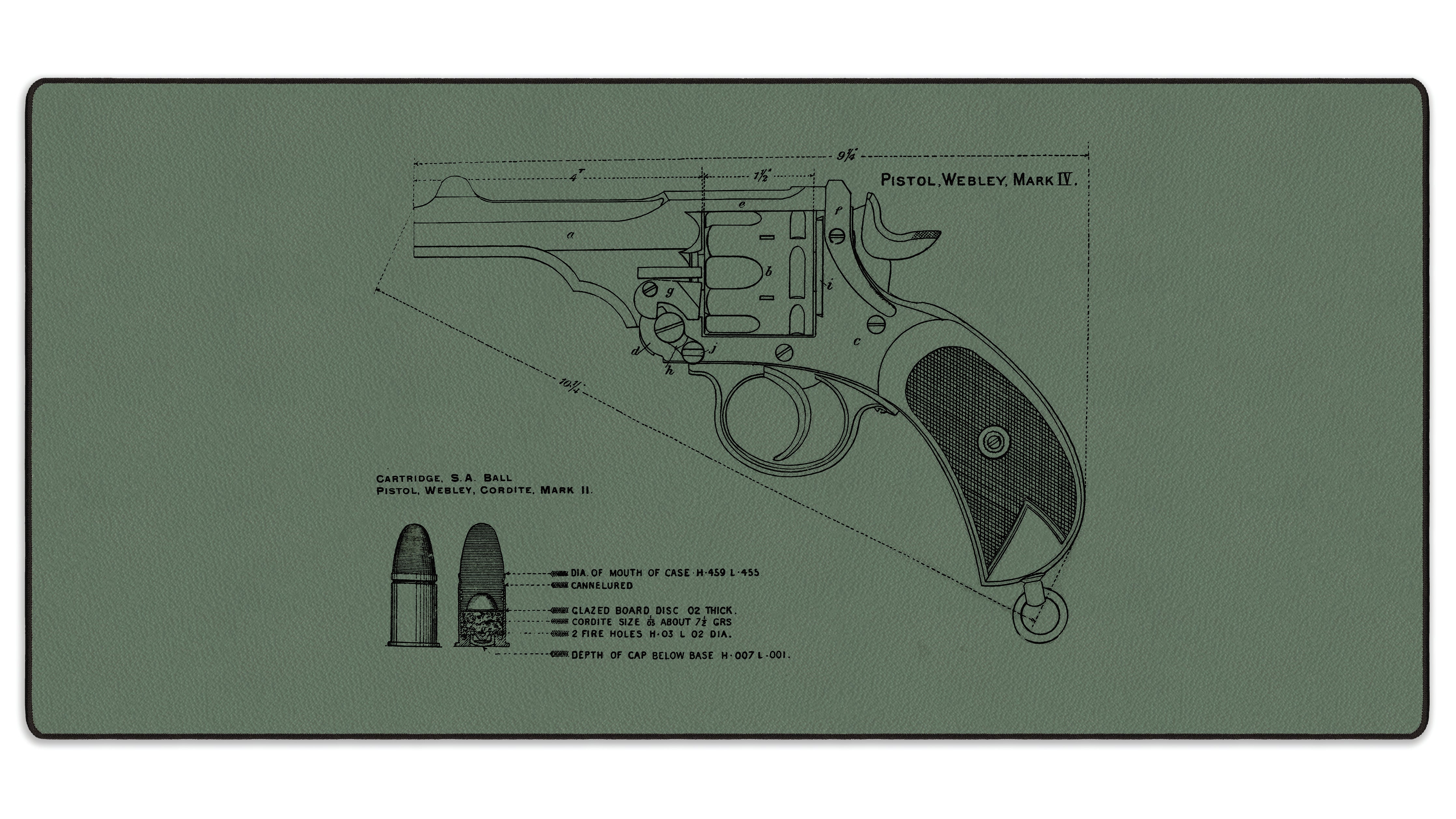 PISTOL, WEBLY, MARK IV - The Mousepad Company